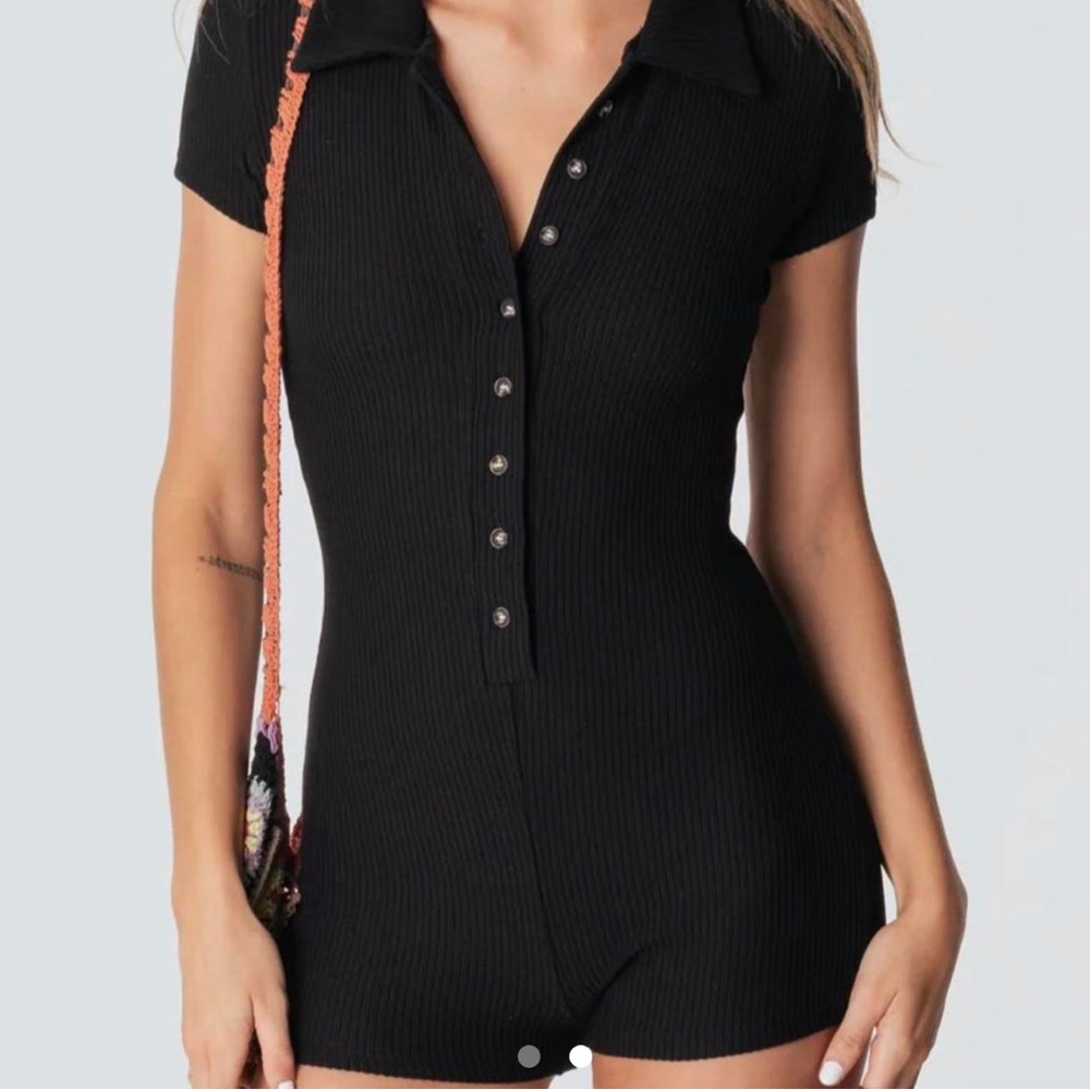 EDIKTED BLACK ROMPER